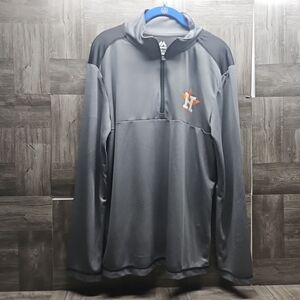 Houston Astros MLB Team Apparel 1/4 Zip Long Sleeve Shirt by Majestic M